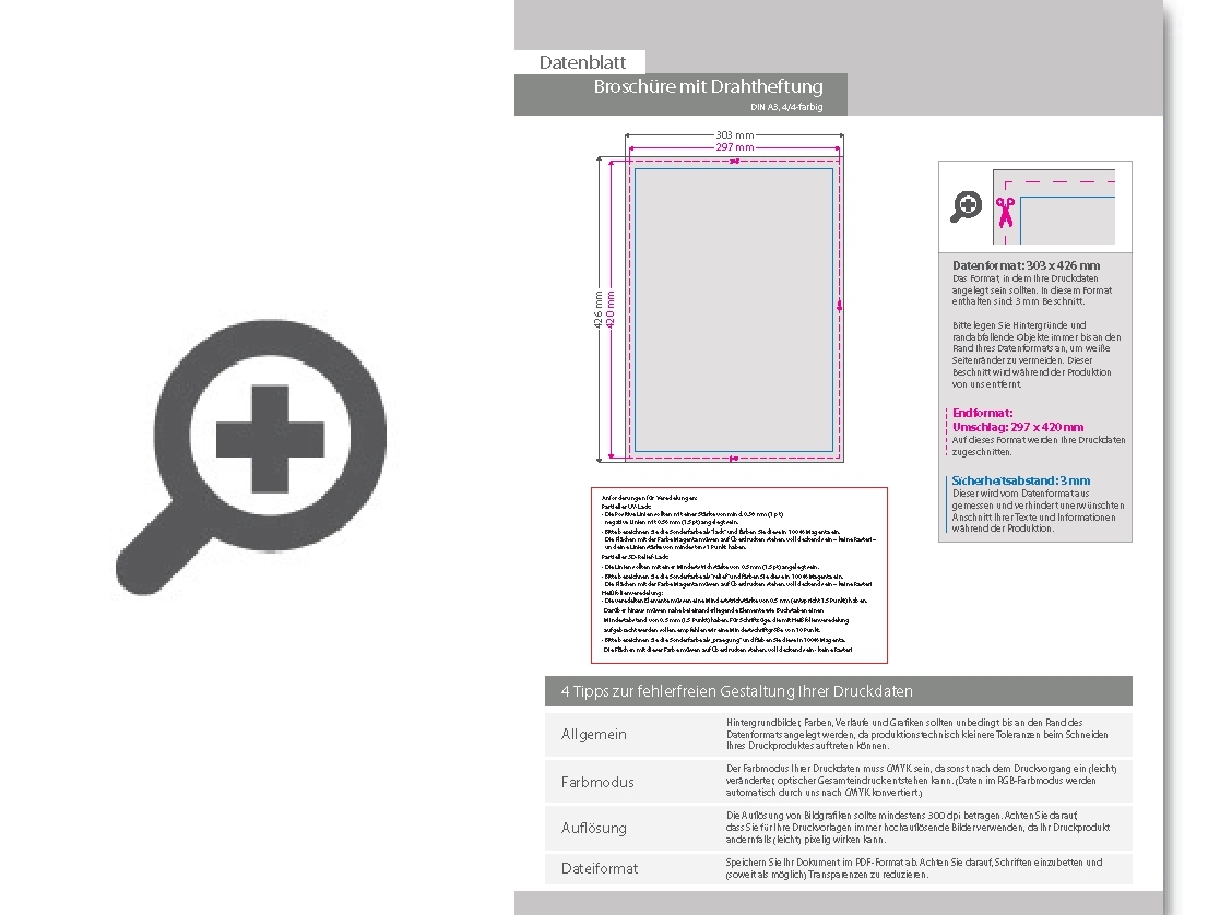 Product Bild brosch__re_mit_drahtheftung__endformat_din_a3__96-seitig
