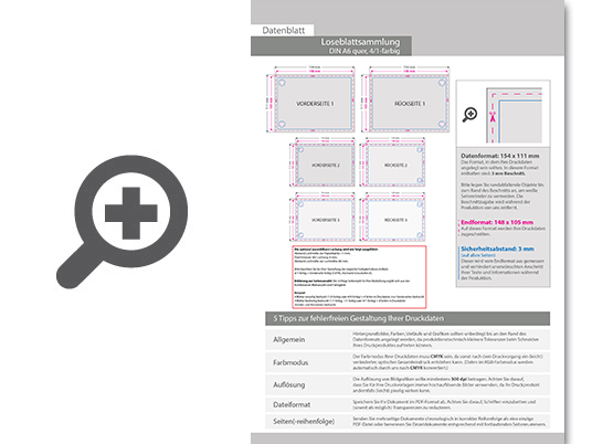 Product Bild loseblattsammlung_din_a6_quer__244_bl__tter_pro_sammlung__vorne_farbig_und_hinten_schwarz_(4_1)