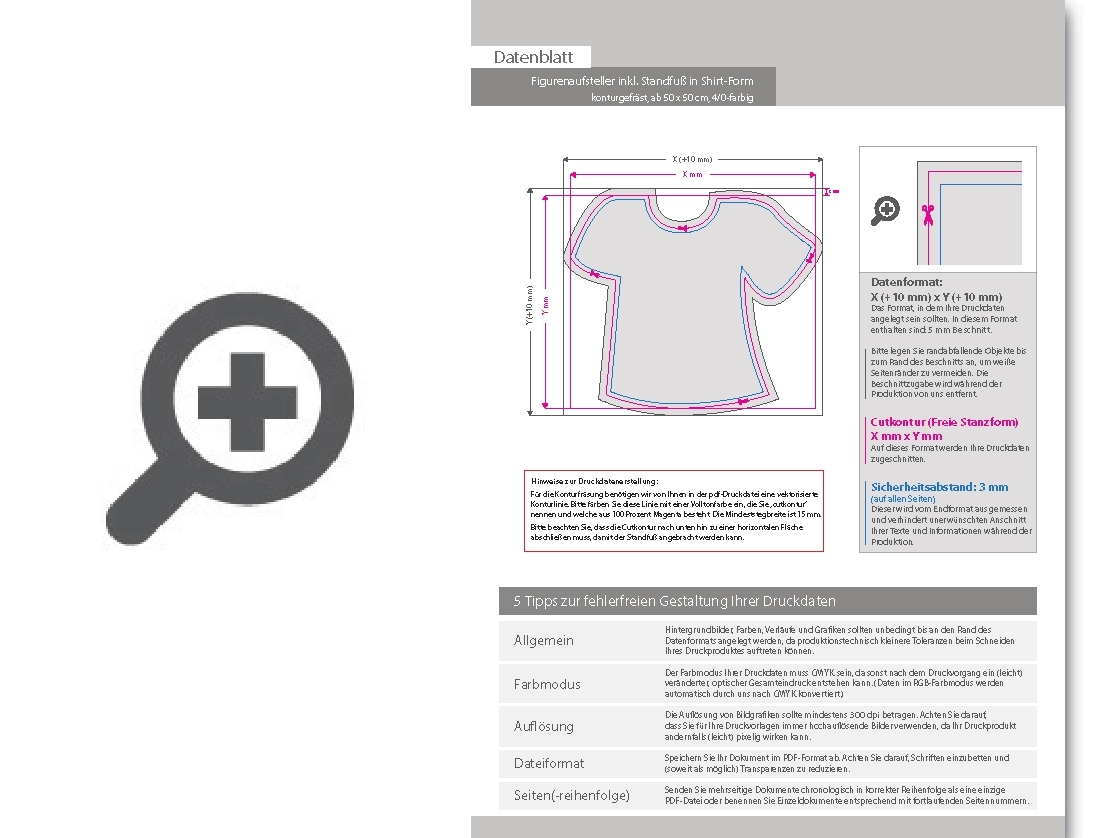 Product Bild figurenaufsteller_inkl__standfu___in_shirt-form_konturgefr__st__einseitig_4_0-farbig_bedruckt