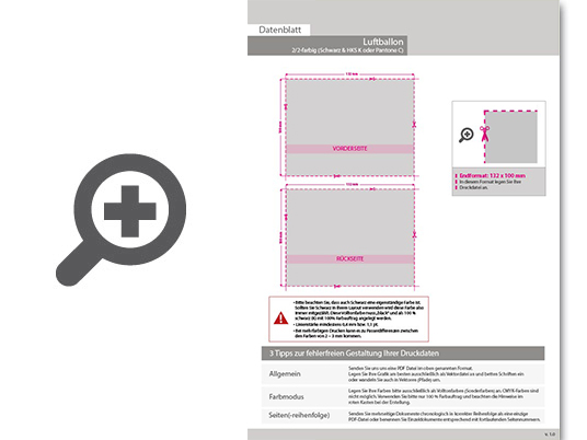 Product Bild luftballon_crystal_Ø_27_cm_2_2-farbig_(schwarz_&_hks_oder_pantone)_zweiseitig_bedruckt