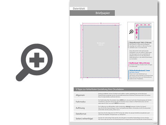 Product Bild briefpapier_din_a5__4_0_farbig__(vorderseite__farbig___r__ckseite__unbedruckt)__recyclingpapier