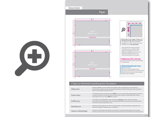 Product Bild flyer_din_a4_quer_(29_7_cm_x_21_0_cm)__beidseitig_bedruckt_inkl__schutzlack_mit_antimikrobieller_wirkung