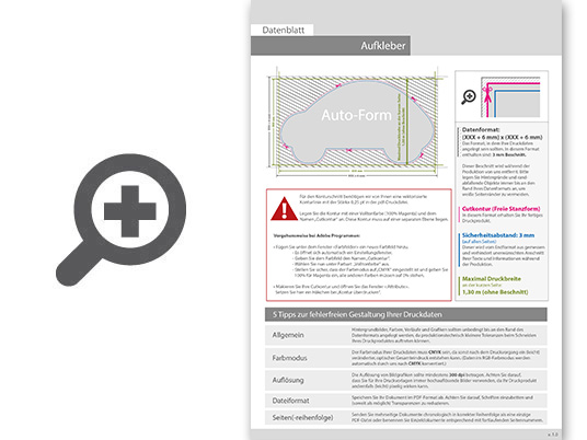 Product Bild hochwertige_whiteboard-folie_inkl__laminat_in_auto-form_konturgeschnitten___einseitig_4_0-farbig_bedruckt