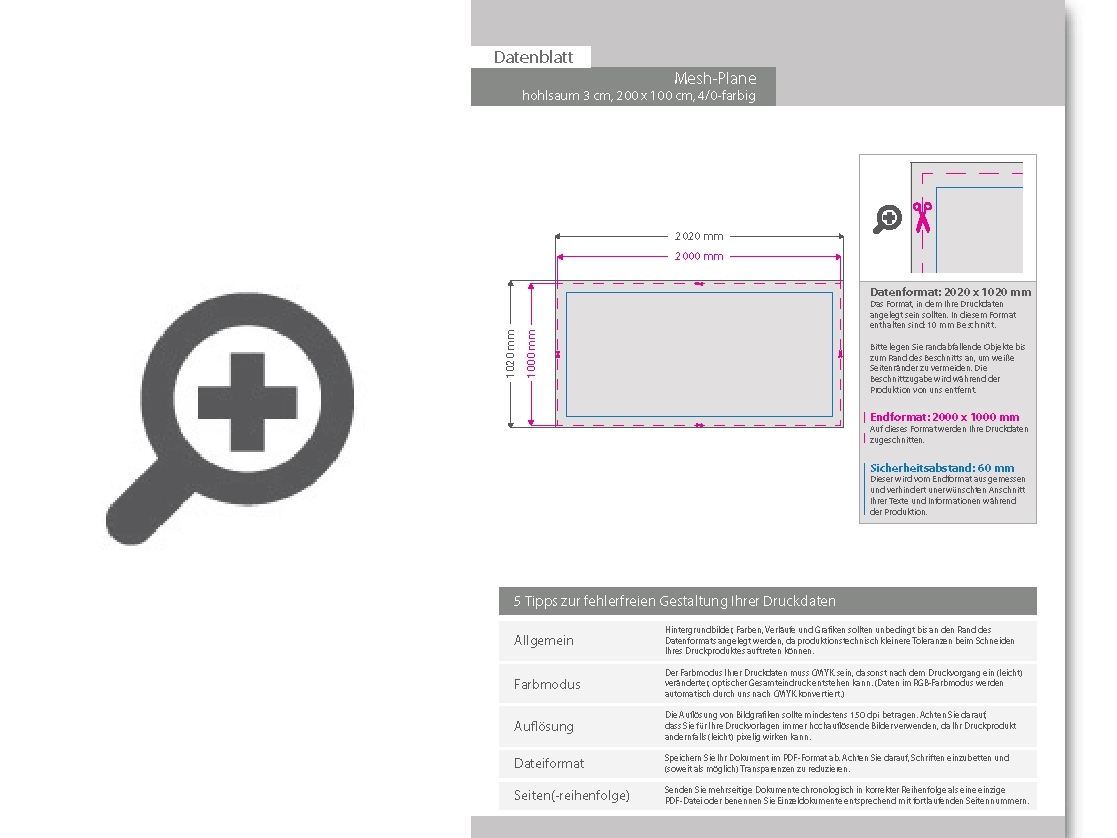 Product Bild hochwertige_mesh-plane_(pvc-frei)__200_x_100_cm__4_0-farbig_bedruckt__hohlsaum_links_und_rechts_(durchmesser_hohlsaum_3_0_cm)