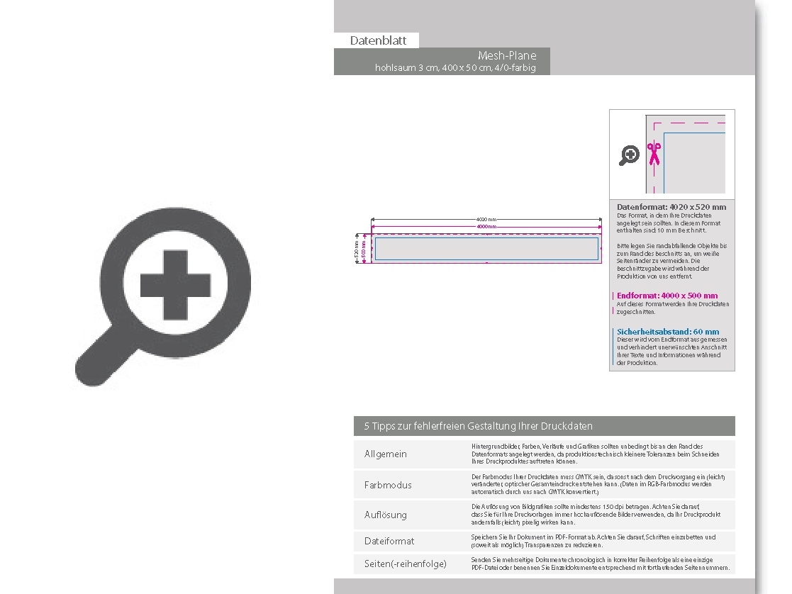 Product Bild hochwertige_mesh-plane_(pvc-frei)__400_x_50_cm__4_0-farbig_bedruckt__hohlsaum_links_und_rechts_(durchmesser_hohlsaum_3_0_cm)