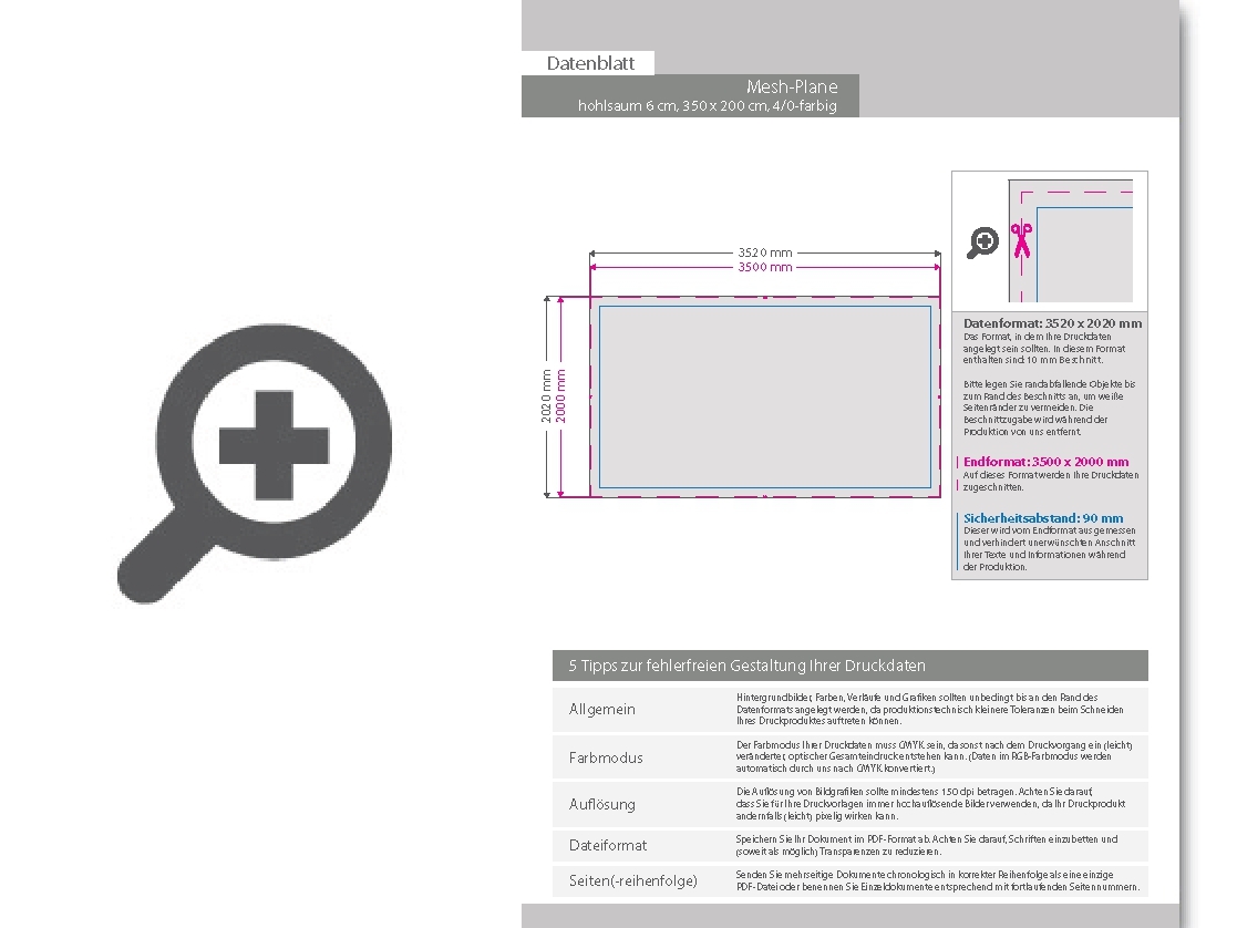 Product Bild hochwertige_mesh-plane_(pvc-frei)__350_x_200_cm__4_0-farbig_bedruckt__hohlsaum_links_und_rechts_(durchmesser_hohlsaum_6_0_cm)