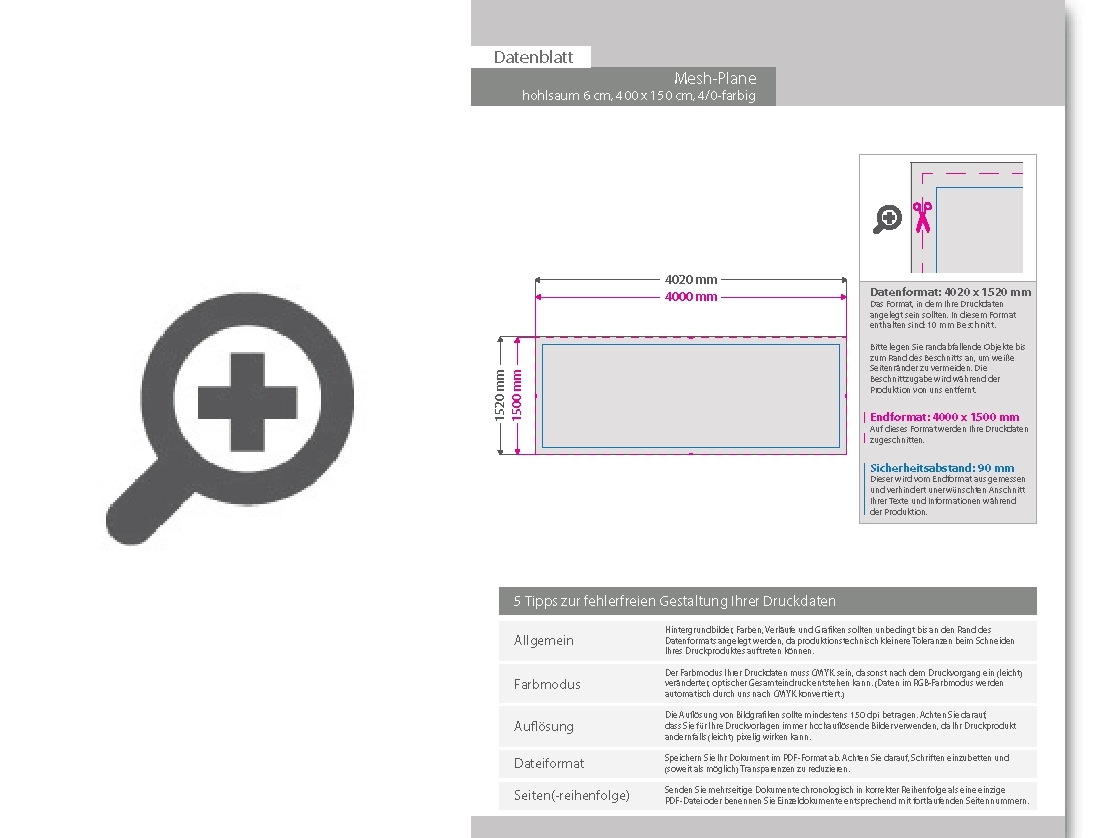 Product Bild hochwertige_mesh-plane_(pvc-frei)__400_x_150_cm__4_0-farbig_bedruckt__hohlsaum_oben_und_unten_(durchmesser_hohlsaum_6_0_cm)