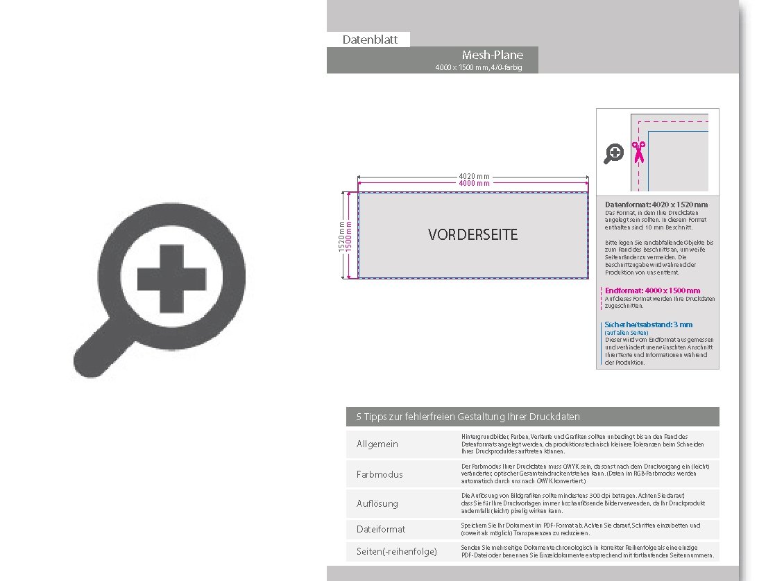 Product Bild hochwertige_mesh-plane_(pvc-frei)__400_x_150_cm__4_0-farbig_bedruckt____sen_im_abstand_von_50_cm_oben_und_unten