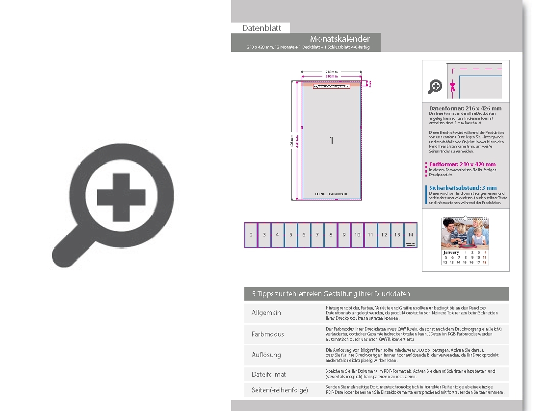 Product Bild monatskalender_14_blatt_(12_monate_+_1_deckblatt_+_1_schlussblatt)__einseitig_bedruckt_4_0_farbig__21_0_x_42_0_cm