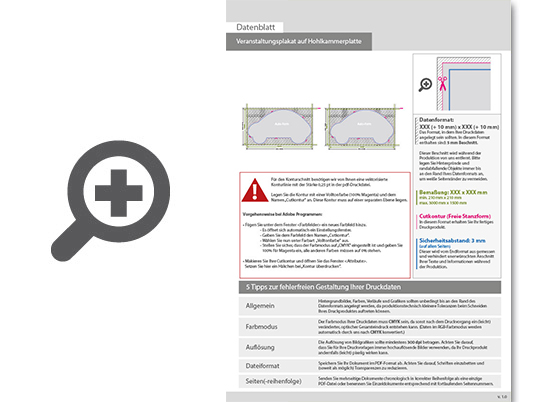 Product Bild veranstaltungsplakat_auf_hohlkammerplatte_in_auto-form_konturgefr__st___beidseitig_4_4-farbig_bedruckt