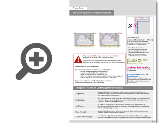 Product Bild veranstaltungsplakat_auf_hohlkammerplatte_in_wolke-form_konturgefr__st___beidseitig_4_4-farbig_bedruckt